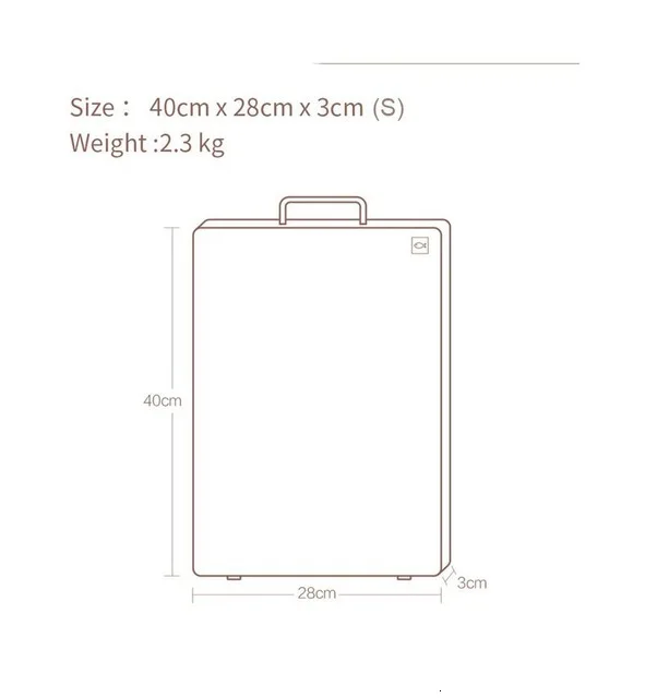 Xiaomi Mijia Huohou разделочная доска черное дерево разделочные доски кухонный инструмент для мясо фрукты овощи Разделочные Блоки - Цвет: S