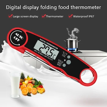 

Meat Thermometer Waterproof Digital Cooking Thermometer With Backlight & Calibration Food Thermometer For Kitchen BBQ Grill