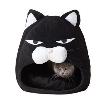 

Deep Sleep Cat Bed Comfort In Winter Pet Cat House Small Dogs Basket Cat‘s Cartoon Kennel Products Pet Tent Cozy Cave Bed Indor