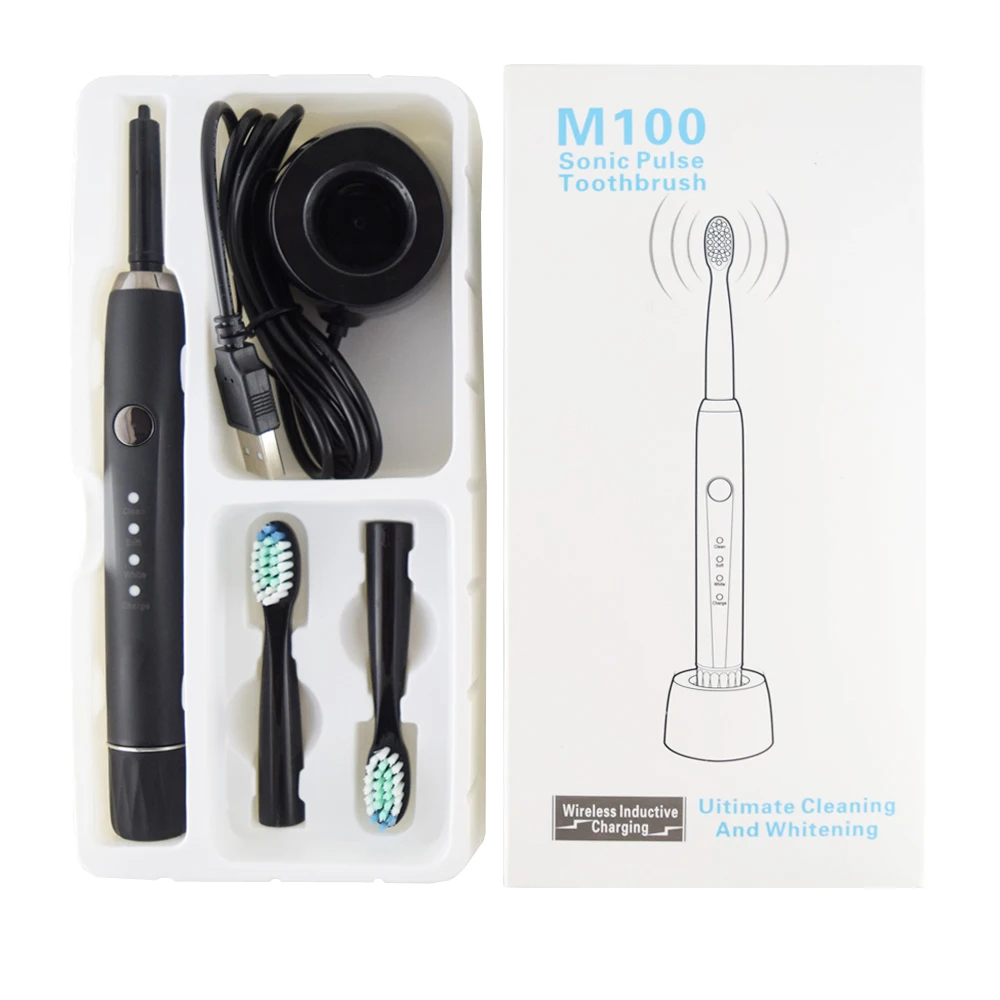 M100 Smart Electric Toothbrush With 2 head Speed Sonic Toothbrush Whitening Oral Care Brush Head Dental floss M100 Smart Electric Toothbrush With 2 head Speed Sonic Toothbrush Whitening Oral Care Brush Head Dental floss