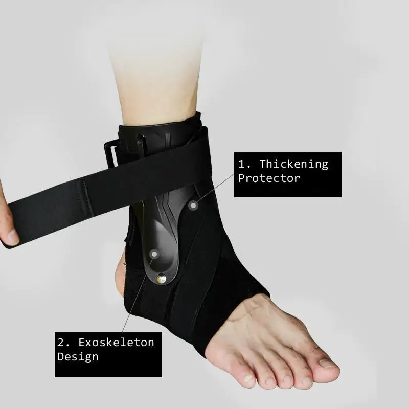 Фиксатор лодыжки спортивный стабилизатор ступни Регулируемый бандаж ножной браслет защитная упаковка для защиты растяжения травм унисекс 1 шт
