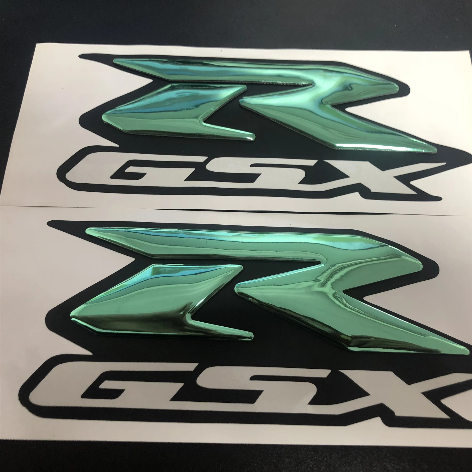 2 шт. зеленый эмблема 3D Fender бак подписать аппликацию Стикеры для Suzuki GSXR 600 750 1000 K1/2/3/4/5/6/7/8/9 мотоцикл/крейсера/Измельчитель