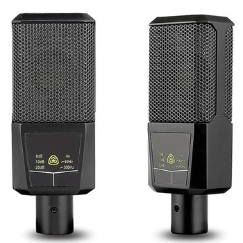 

Studio Recording Condenser Microphone with Shockmount and Cable - Perfect for Podcasting and Voiceover Projects