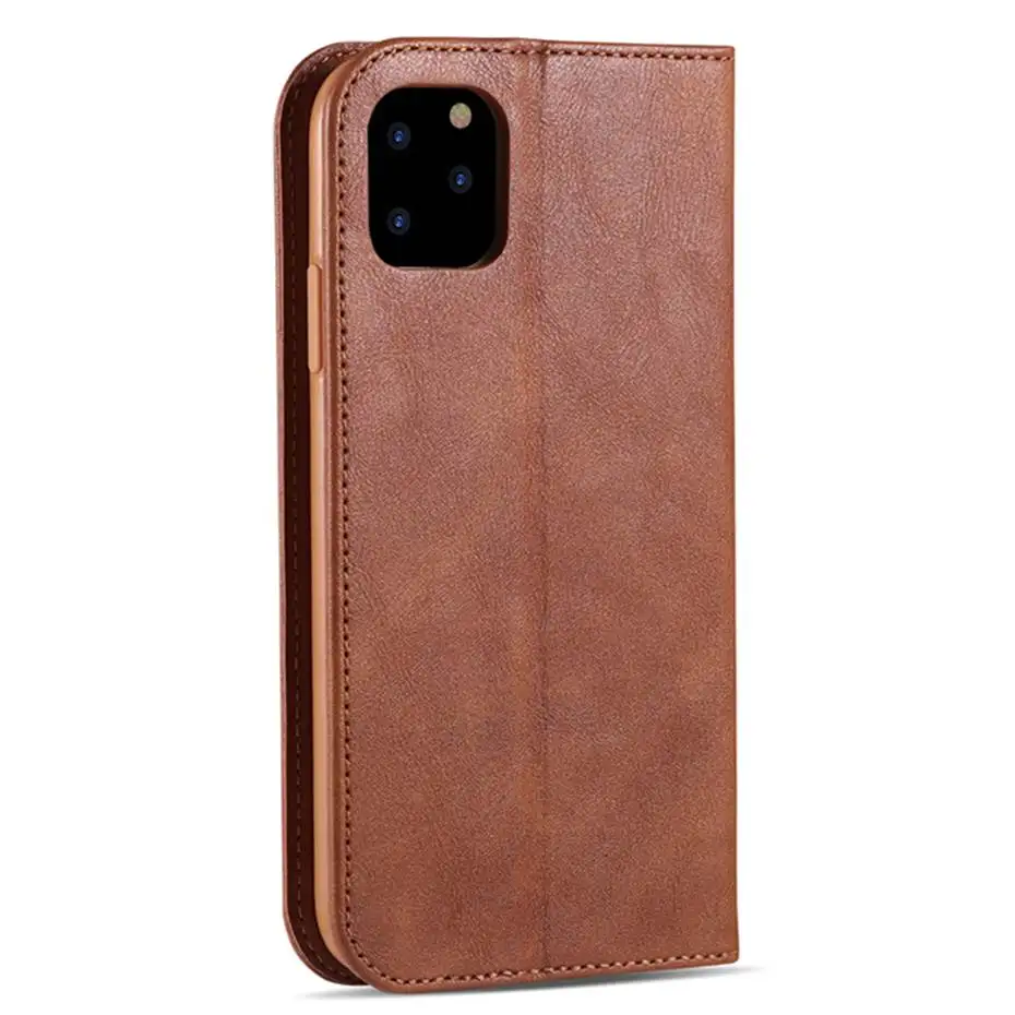 Кожаный флип-чехол для iPhone 11 Pro Max Матовый Магнитный чехол-кошелек для телефона iPhone 11 5,8 6,1 6,5 Капа