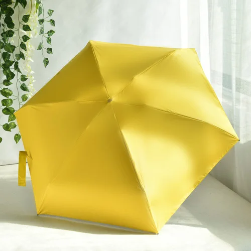 Зонт от солнца для девочек, маленький портативный плоский зонт, милый карманный мини-зонтик Зонт для женской сумки, зонтик - Цвет: 4
