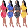 Good Deal Scarf Bandage Pants Set Mask Club Two-Piece-Set Print Women Cutubly for Hollow-Out 4001271739004