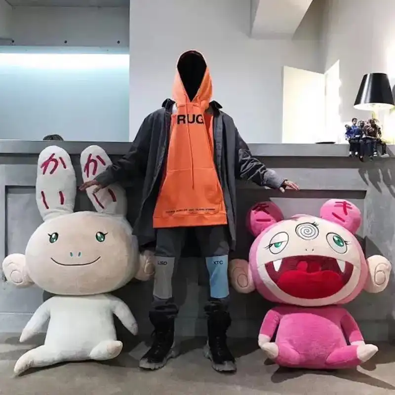 Kawaii Populaire Takashi Murakami Lapin En Peluche Kaikai Kiki Japonais Dessin Anime Personnage Poupee Cadeau D Anniversaire Jouets Pour Enfants Aliexpress