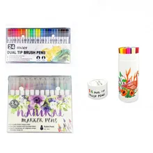 24 цвета, акварельные кисти, маркеры для рисования детей, граффити, маркеры для рисования, раскрашивания