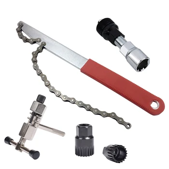 

5 in 1 Bicycle Crank Puller Bottom Bracket Bottom Bracket Sprocket Puller Chain Tool General Repair Parts
