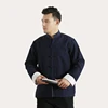 Red 100% Cotton Men's Solid Traditional Chinese Kung Fu Jacket Coat Tai Chi Uniform Double deck Long Sleeve Shirt t shirt homm 3