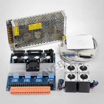 

4 Axis CNC Kit TB6600 HB Nema14 62oz-in Motor 12V PSU For DIY Router/Plasma
