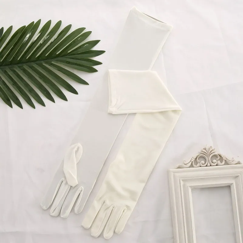 Cheap Femme Spandex White/Ivory Bride Gloves Long Fingers Bride Opera Women Accessories Prom Wedding Party Pink Gloves S204 Cheap Femme Spandex White/Ivory Bride Gloves Long Fingers Bride Opera Women Accessories Prom Wedding Party Pink Gloves S204