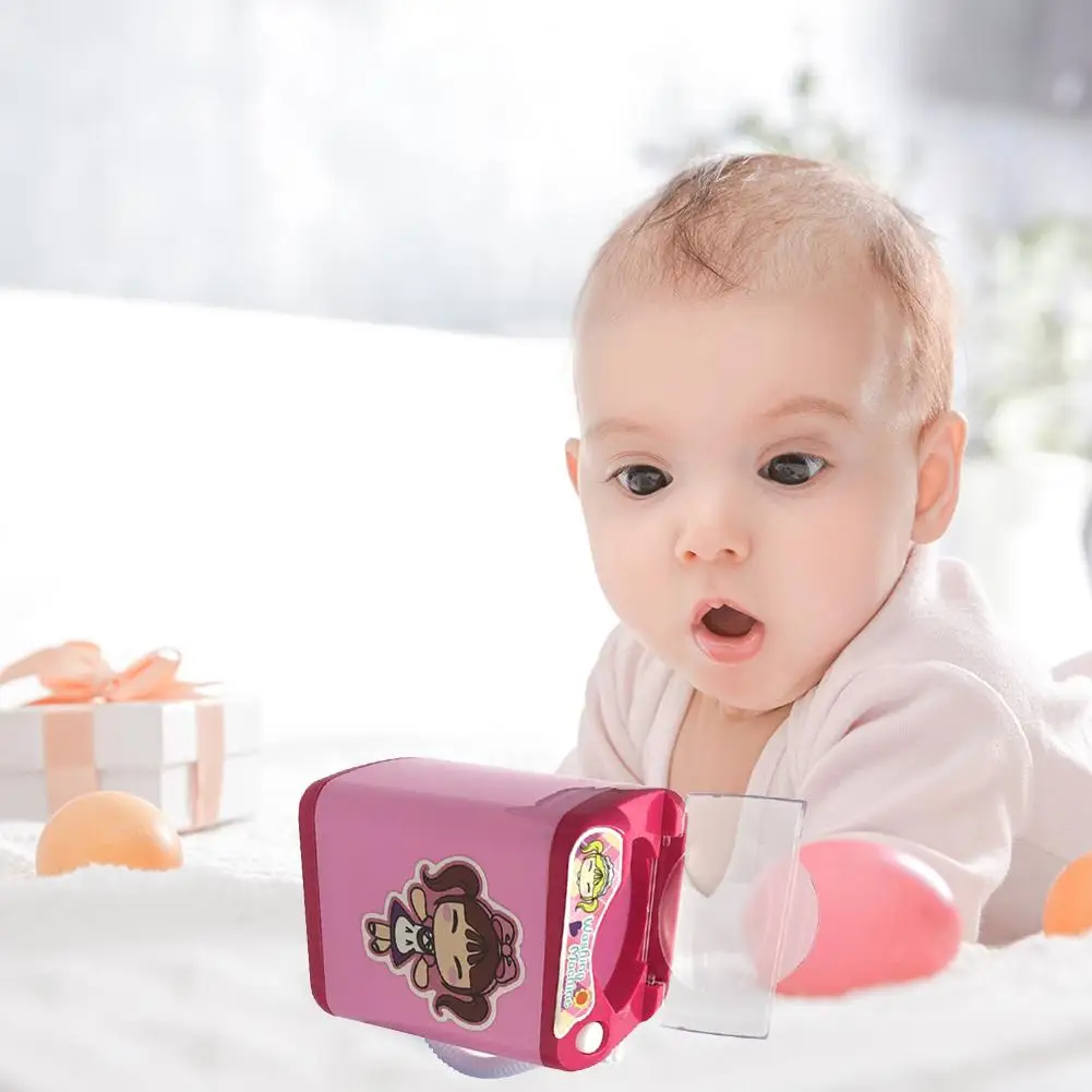 Mini lavadora eléctrica de simulación, juguetes, pincel de maquillaje, casa de juego, regalos profesionales y a un precio Favorable