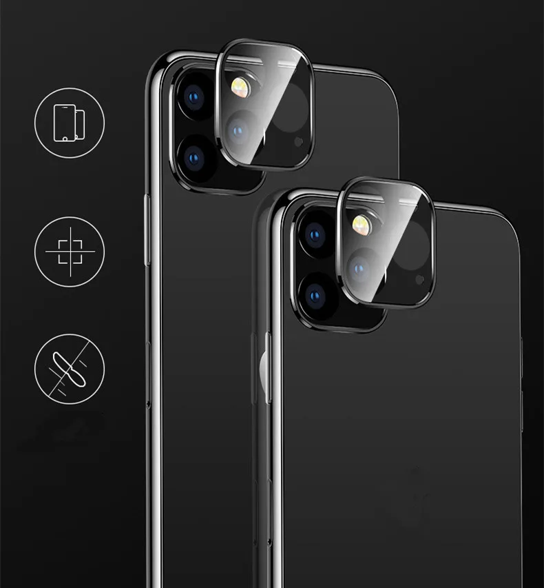 Защитное кольцо для объектива камеры с алюминиевым покрытием для iphone 11/11Pro/11 Pro Max, чехол для камеры, защитное кольцо, аксессуары