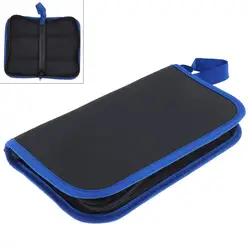 Trousse à outils multifonction Portable, sac avec Surface en cuir PU et fermeture éclair pour l'entretien du stockage des outils 