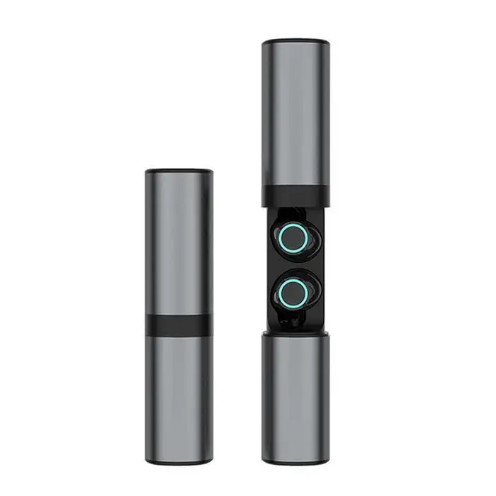 Портативные мини TWS беспроводные Bluetooth наушники стерео в ухо Спортивные Беспроводные Bluetooth наушники для телефона Зарядка через usb Золотой Серый