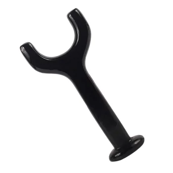 

1PC U-shaped Cervical Vertebra Scraping Plate Health Brown Stone Needle Two Prismatic Massage Scraping Board for Home Store (Bla