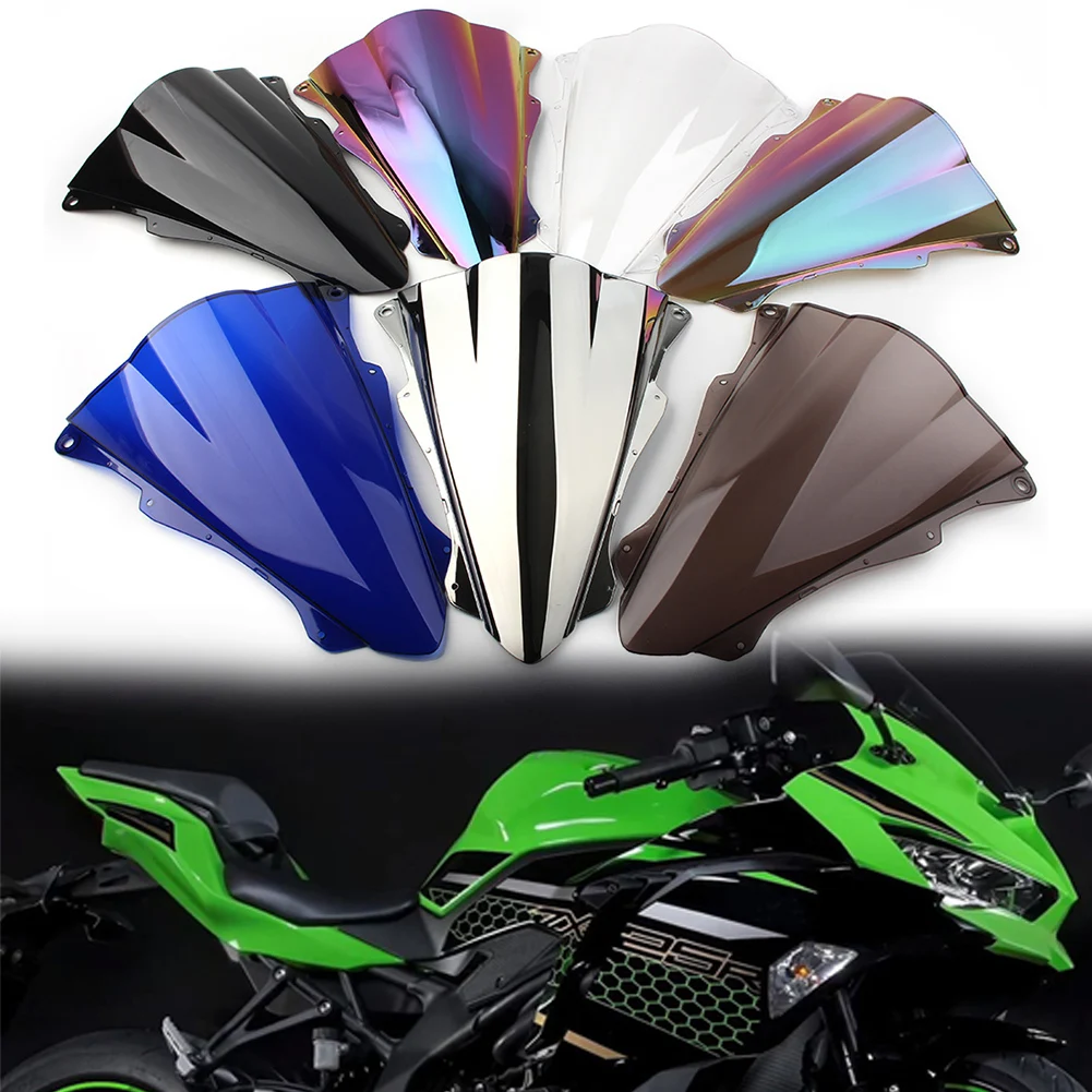 

Защита для ветрового стекла мотоцикла ZX25R для Kawasaki Ninja ZX 25R 2020, двойной пузырьковый дефлектор ветра из АБС-пластика