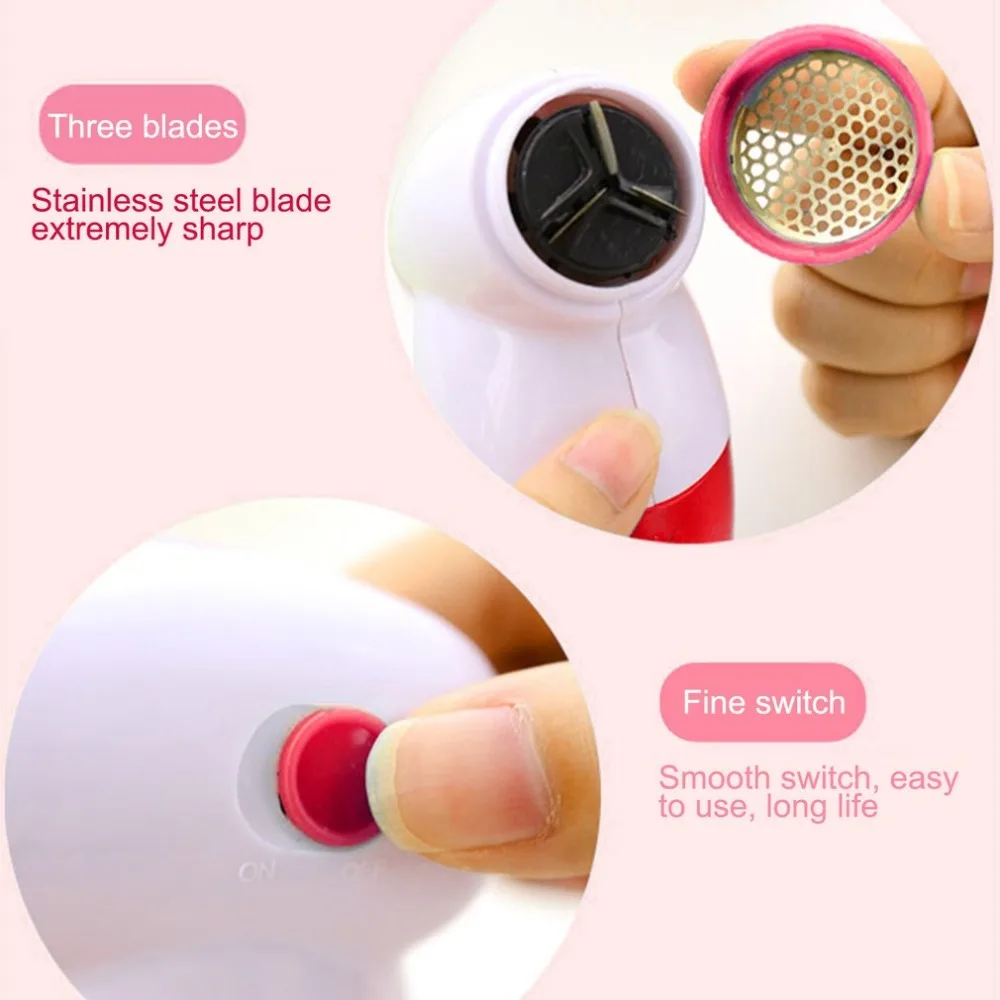 Household Mini Electric Clothing Lint Pills Removers Fabric Remover Wool Ball Shaving Trimmer Sweater Clothes Portable Cleaning