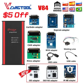 

Iprog+ Iprog Pro V84 key Programmer Support IMMO Mileage Correction Airbag Reset Till Year 2019 Replace Carprog/Full/Digiprog