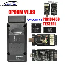 Najnowszy OPCOM V1.65 V1.70 V1.78 V1.95 V1.99 z PIC18F458 FTDI dla opla OP-COM magistrala CAN V1.7 OBD2 samochodu automatyczne narzędzie diagnostyczne