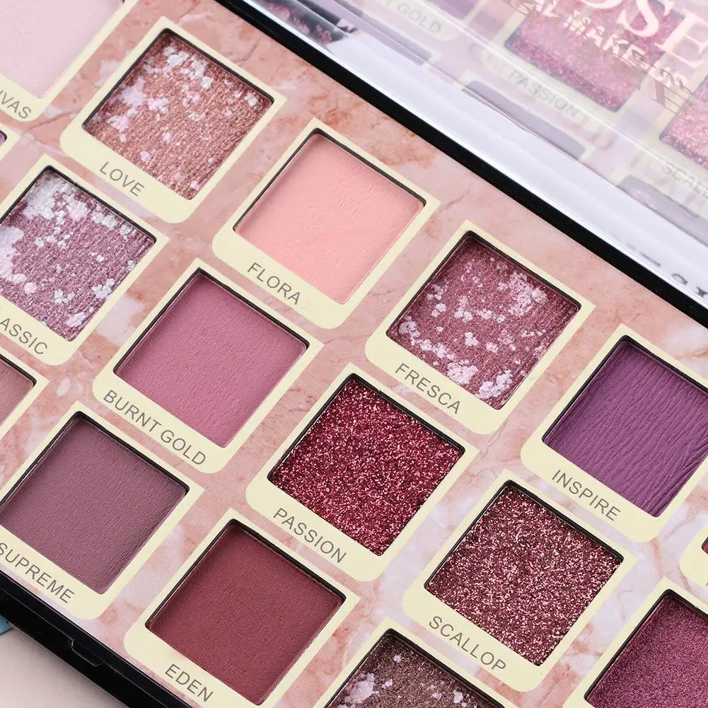 Горячая 18 цветов Тени для век пустынная Роза Gemakkelijk Make-Up Oogschaduw Schijf Netto Rode Make-Up Parelmoer Matte Oogschaduw