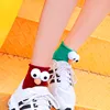 New Fashion Big Eyes Patterned Candy Colors Cartoon Funny Socks Harajuku Women Cute Cotton Short Socks Kawaii School Girl Socks ► Photo 1/6