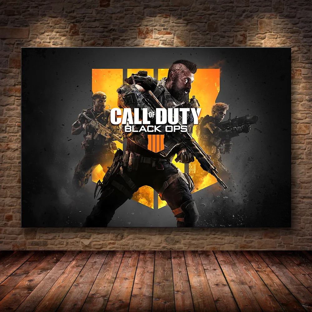 Современный настенный художественный плакат на холсте с принтом «Call of Duty», декоративная картина для спальни, домашний декор - Цвет: 24