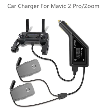 

Mavic 2 Car charger 3-in-1 Dual Battery Charger With USB Car Charger Remote Charger for DJI MAVIC 2 PRO&ZOOM Drone Battery Charg