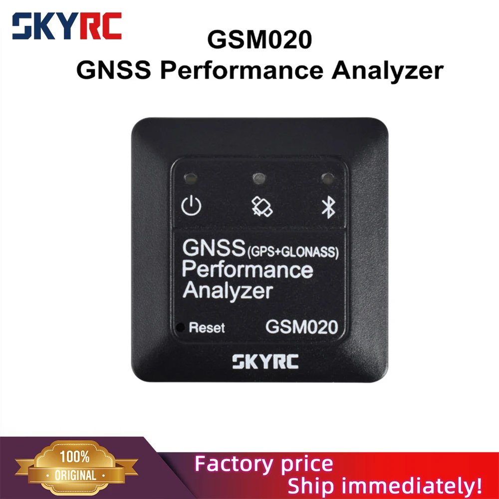 SKYRC GSM020 GNSS 성능 분석기 전력 블루투스 호환 앱 GPS 속도계, RC 자동차 헬리콥터 FPV 드론 SK-500023