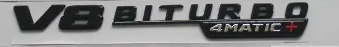 Gloss Black Черный глянец эмблемы для Mercedes S400L S500 S500L S600L S560 S450 4matic - Цвет: Gloss Black