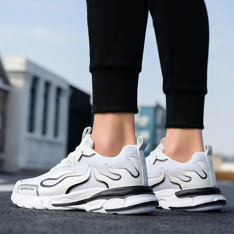 

[Combination-] Autumn And Winter Dad Shoes Korean-style Versatile Men Athletic Shoes Casual Breathable Mesh Running MEN'S SHOES