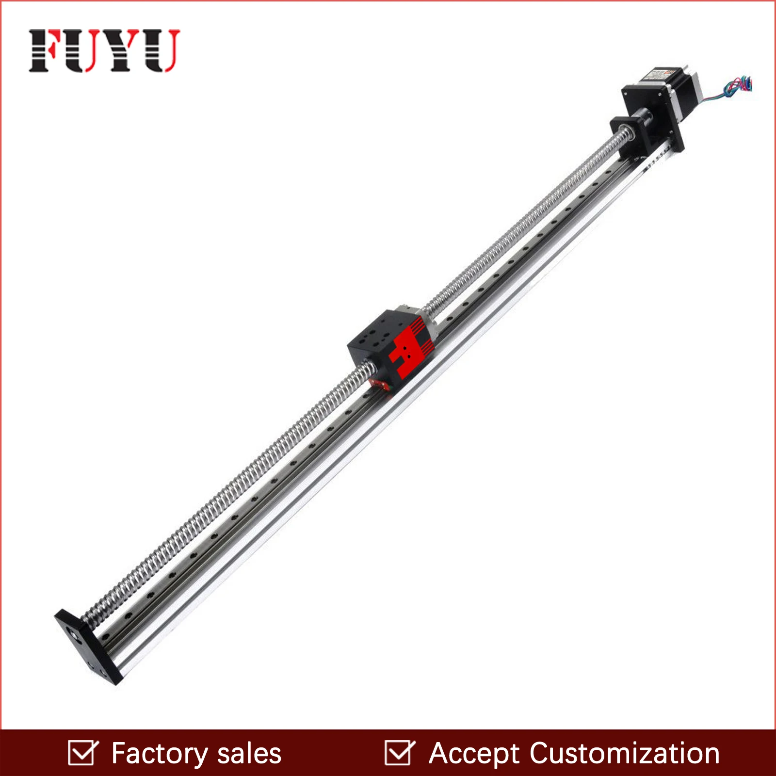 Free shipping 600mm stroke linear rail motion slide guide motorized ball screw xy slide table stepper motor actuator afbeelding