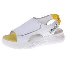 Women Slippers Flat Shoes Women Genuine Leather Beach Sandals Ladies Luxury Belt Platform Flip Flops Summer Zapatos De Mujer Women Slippers Flat Shoes Women Genuine Leather Beach Sandals Ladies Luxury Belt Platform Flip Flops Summer Zapatos De Mujer