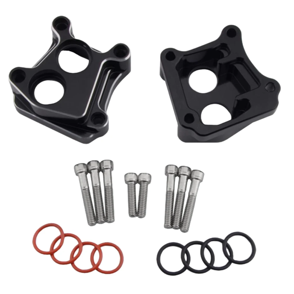 Complete Set - CNC Motorcycle Front Rear Lifter Tappet Block For Harley Twin Cam 99-17,with Screw and Rubber Rings