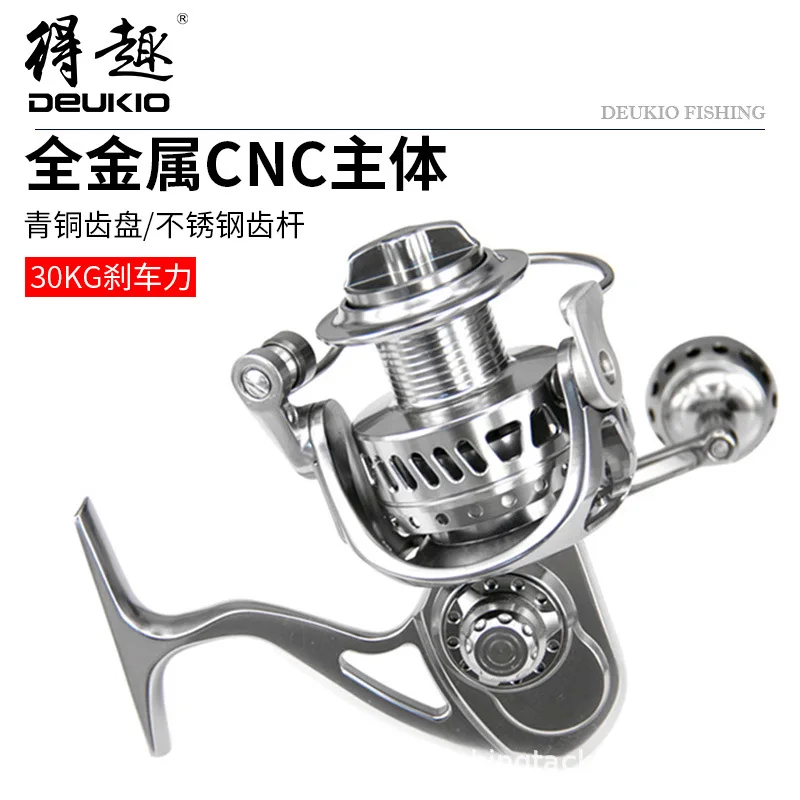 

Spinning Wheel Full Metal Iron Plate Stainless Steel Gear Wheel Fishing Vessel CNC Carbon Brake Anti-Seawater Long Shot Seagoing