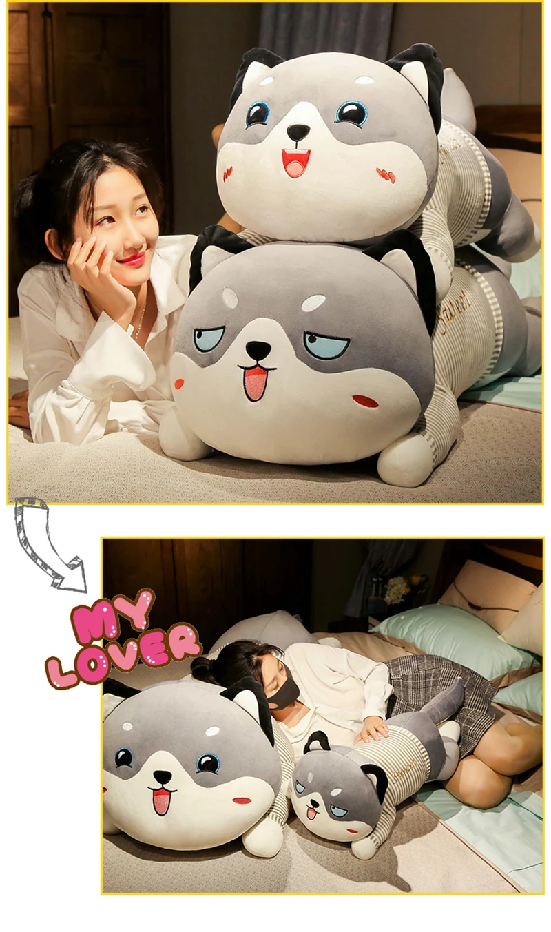 jumbo animal husky plush doll giant cute dog toy sleeping bed pillow puppy doll super soft for children gift decoration 59inch 150cm DY50868 (17)