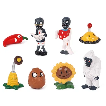 

PLANTS VS．ZOMBIES 2 toy doll cartoon solid PVC garage kit related doll car ornaments drop-resistant gift