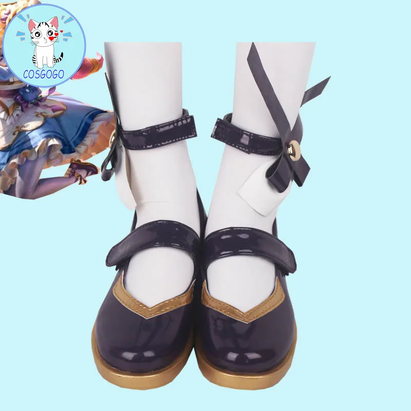 

LOL Gwen Cosplay Shoes Japanese Anime Lolita Shoes JK Shoes Harujuku Kawaii Cute Women Shoes Costume Prop