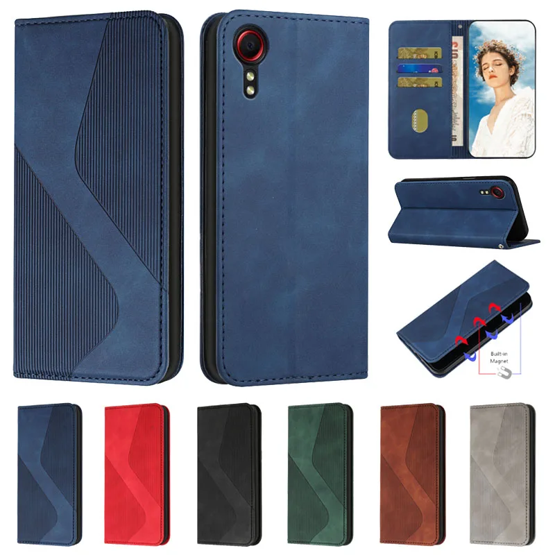 

For Samsung Xcover 5 Case Magnetic Leather Flip Case For Samsung Galaxy XCover 5 Case Galaxy Xcover 4S X Cover 5 4 4S Cover Etui