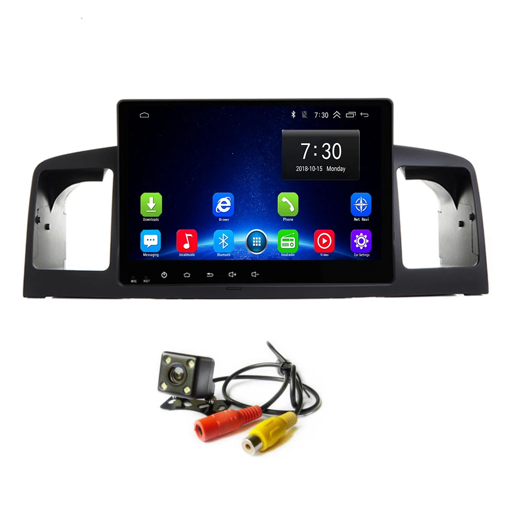 Автомобильный Радио GPS Android 10 0 IPS плеер Navi для Toyota Corolla E120 2003 2006 Авторадио Стерео