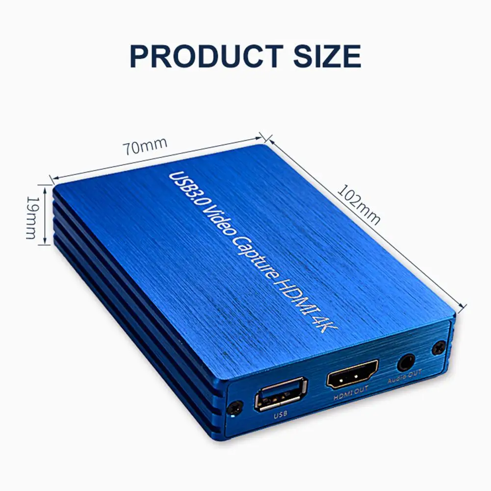 4K HDMI Карта видеозахвата 1080P USB 3 0 захват коробка для записи телефона игры