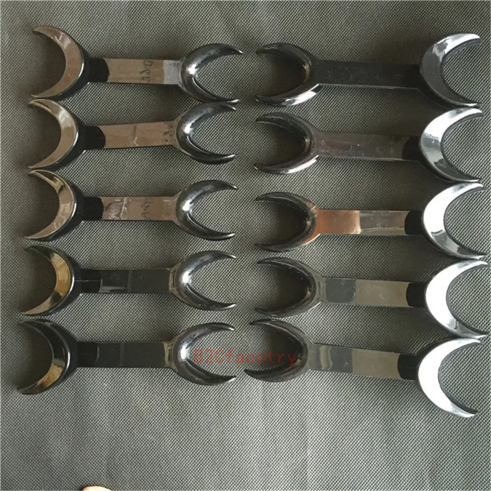 Lot De 8 écarteurs De Lèvres (ouvre-lèvres) Dentaires En T Noir Double Tête - Pour Usage Intra-oral
