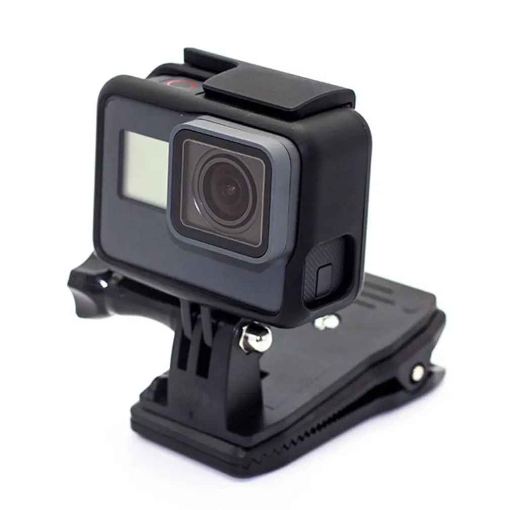 360 градусов Поворотный рюкзак шляпа зажим Крепление для Gopro Hero 5 3 4 Session SJCAM SJ4000 для Go Pro аксессуар