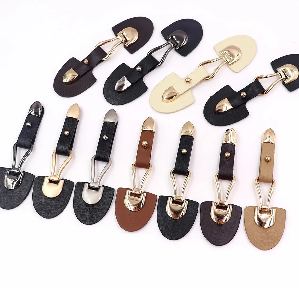 버튼 모노폴리 윈드 브레이커 코트 버튼 하이 엔드 가죽 금속 버클 스웨터 코트 윈드 브레이커 벨트 가죽 버클 P33