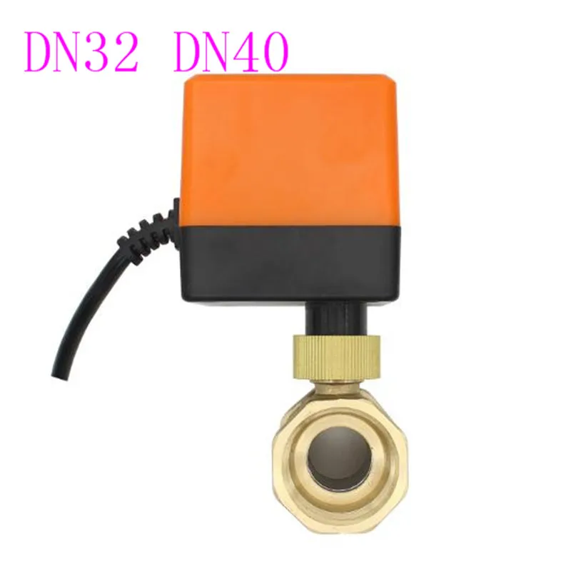 

Электрический моторизованный шаровой кран из латуни DN32 DN40 AC 220 В 2 Way 3 провода с привод S
