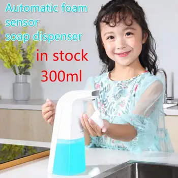 

300ml Waterproof Foam Liquid Dispenser New Automatic Induction Soap Dispenser Sensor Touchless Hand Washer Soap Dispenser Pump