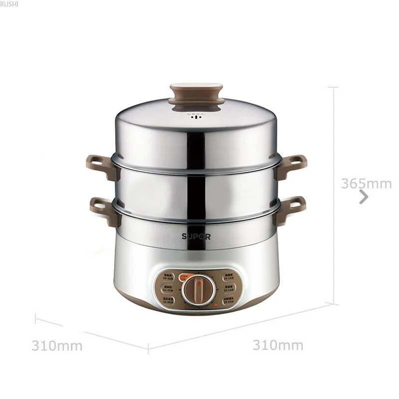 Многофункциональный трехслойный Электрический подогреватель еды, 10 л, большая емкость, Электрический Ланч-бокс, пароварка