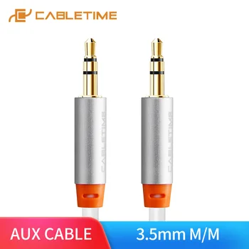 

2019CABLETIME Aux Cable Earphone Extension Cable Jack 3.5mm Audio Cable converter AUX-Cord Adapter for speaker smartphone C096