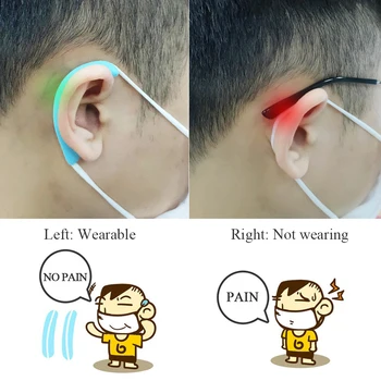 

universal mask with protective universal pain relief mask accessories silicone ear muffs double ear hook ear muffs